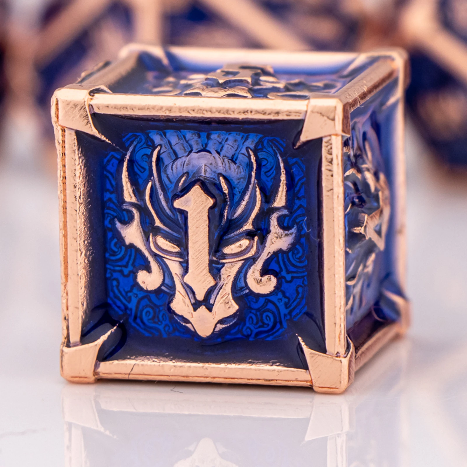 Многогранные кости D &amp с драконом и черепом металлические для подземей драконов