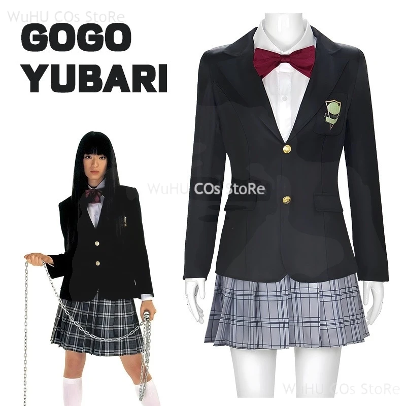 Kill Bill Gogo Yubari Cos Japanese School Girl Cosplay Wig Halloween Costumes Movie JK Uniform For Women Costume