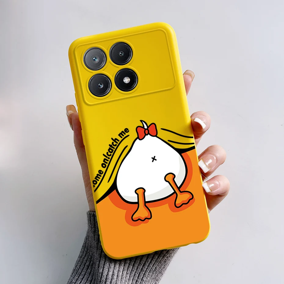 Чехол для Xiaomi Poco X6 Pro стильный силиконовый бампер с рисунком противоударные чехлы