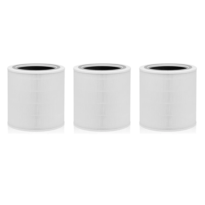

3X Replacement Filter For Levoit Air Purifier Core 400S Part Core 400S-RF,H13 HEPA 360°Filtration 5 Layers 3 In 1 Filter