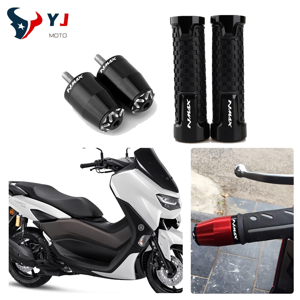 

Motorcycle Accessories 7/8" 22MM Handlebar Hand Grips HandleBar End Cap Plug FOR YAMAHA NMAX125 2015-2020
