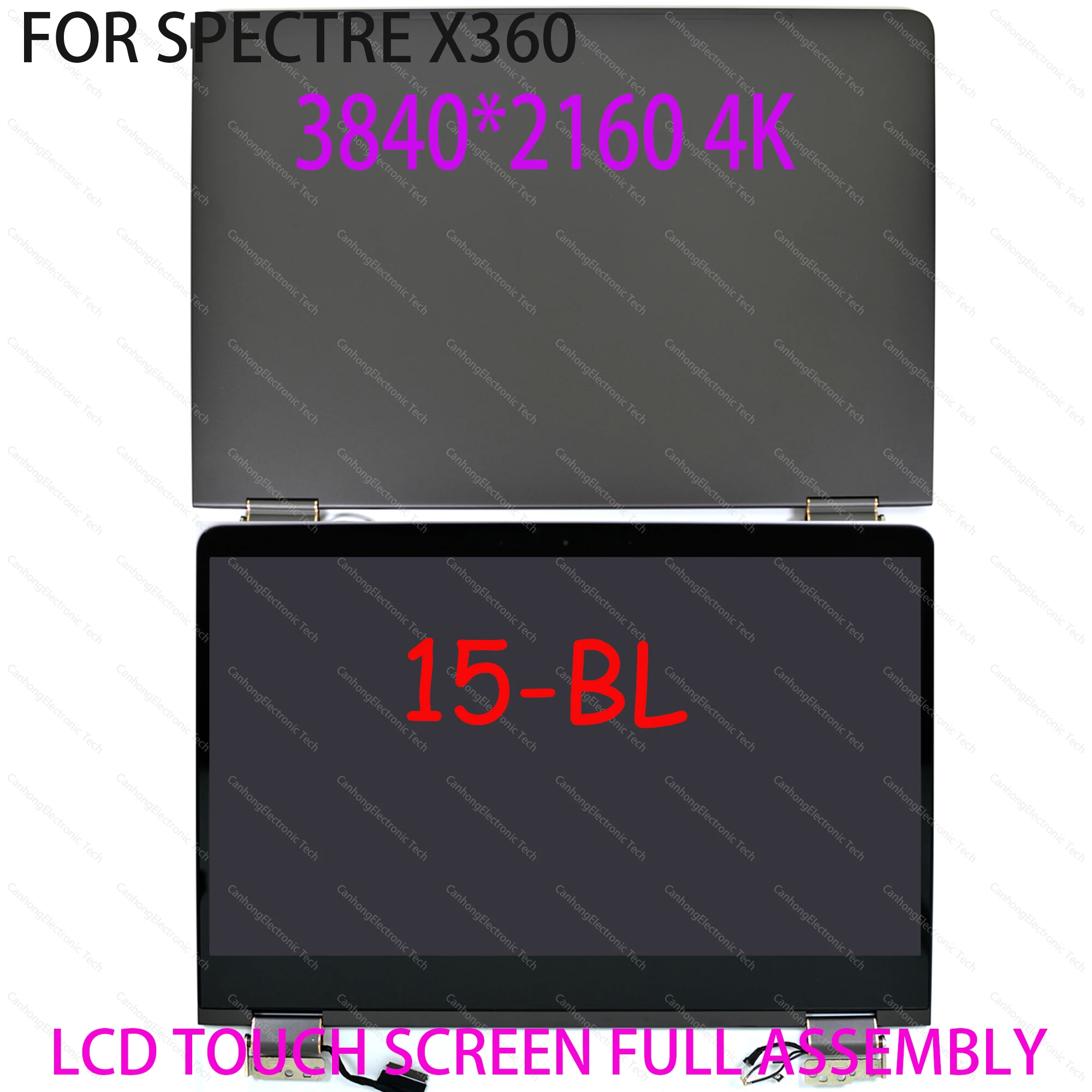 

15.6'' 4K UHD For HP Envy X360 15-BL TPN-Q179 15-bl012dx 15-bl018ca LCD LED Touch Screen Digitizer Full Assembly 911082-001