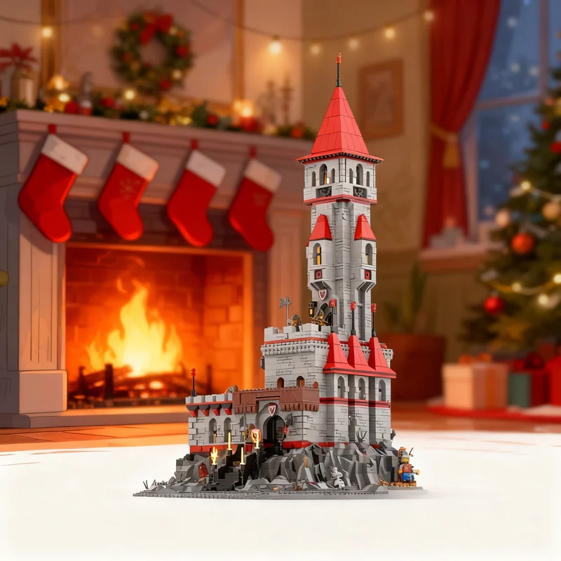 Фото 5337 деталей MOC Замок Бэтлорда, Модель Рыцарей Замка, Конструктор, Подарки на Рождество, Декоративные Кирпичики №1