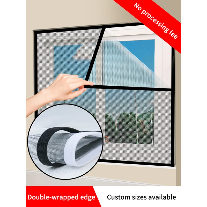 

Self-installed window screen mesh window anti-mosquito screen custom invisible self-adhesive mosquito net curtains mesh