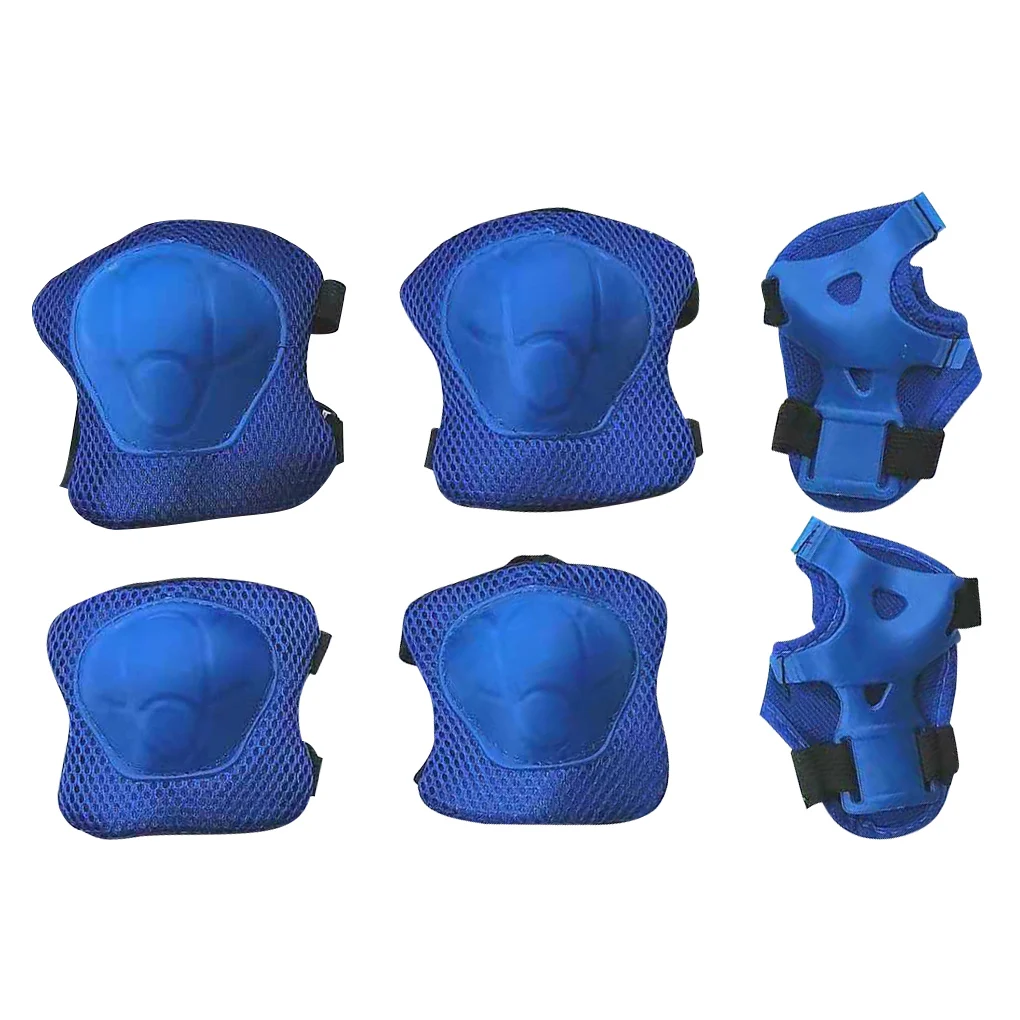 

6Pcs/set Protective Gear Set Kids Skating Knee Pads Elbow Pad Wrist Hand Protector Child Cycling Safety Protective Guards