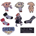 Брошь HXXP с эмалью в виде носков и эльфов