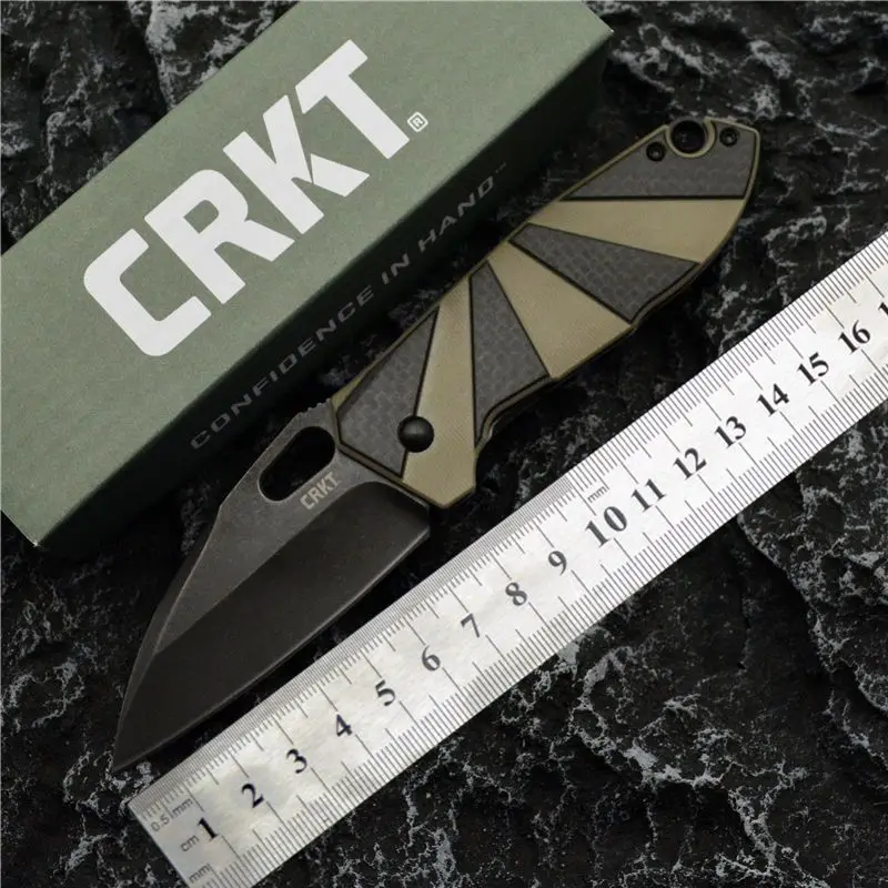 

Ge He CRKTK2440 Outdoor Folding Knife Personal Defense Survival High Hardness EDC Sharp Knife Field Folding Knife