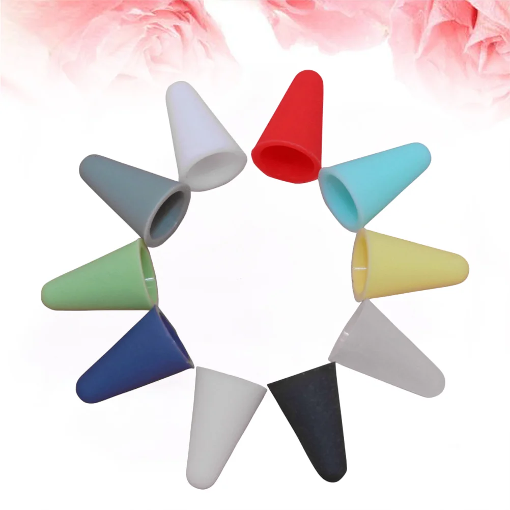 

10PCS Protective Stylus Cover Silicone Screen Touch Pen Sleeve Tip Compatible for Apple (Random Color)