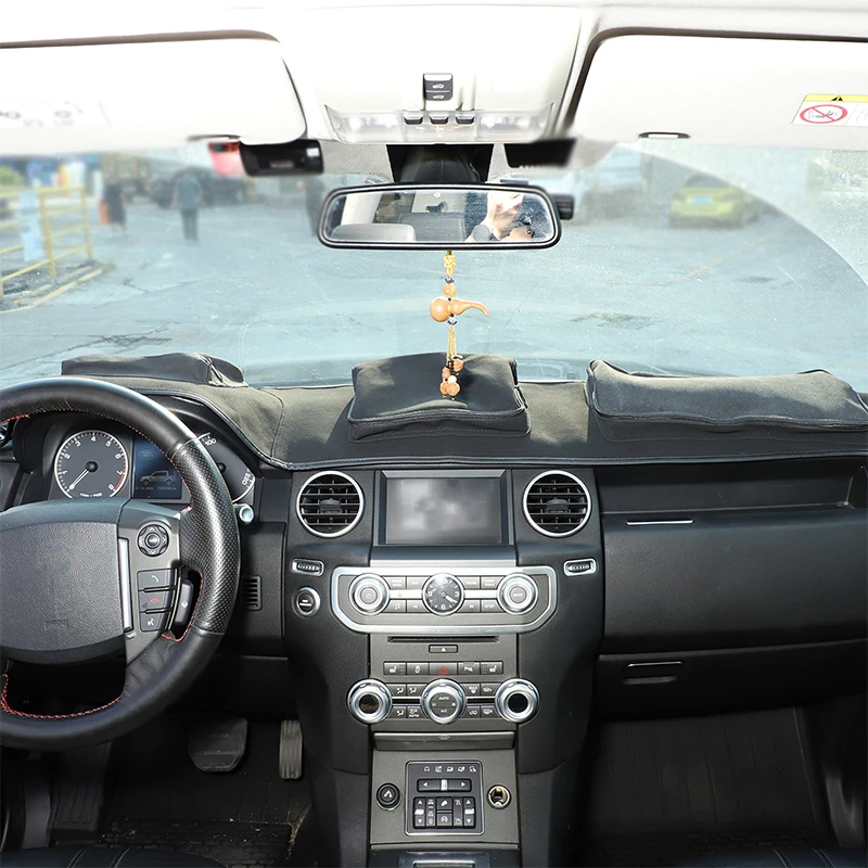 Фото Для Land Rover Discovery 4 2010-2016 приборная панель для хранения солнцезащитный коврик изоляционный коврик органайзер для приборной панели автоаксессуары №5
