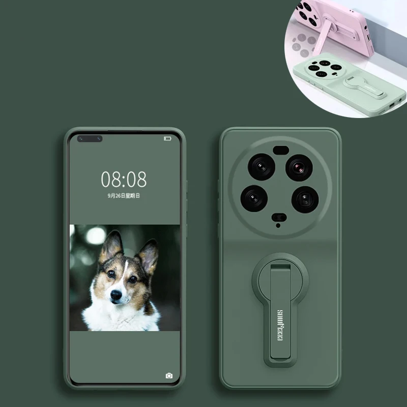 Чехол для телефона Xiao mi 13 Ultra Mi роскошный силиконовый мягкий чехол с подставкой и