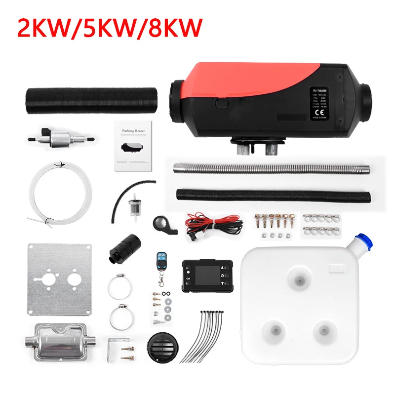 

Air Diesel Heater 2KW/5KW/8KW 12V 24V Car Heater Air Parking Heaters with Remote Control LCD Monitor for Bus Car Truck