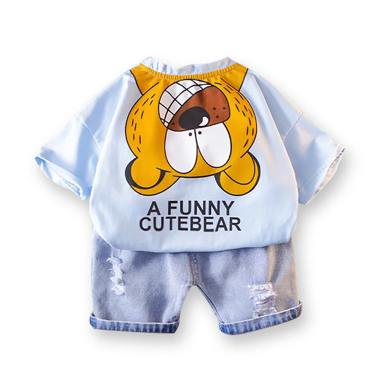 

New Summer Baby Girls Clothes Suit Children Boys Cartoon Casual T-Shirt Shorts 2Pcs/Sets Toddler Sports Costume Kids Tracksuits