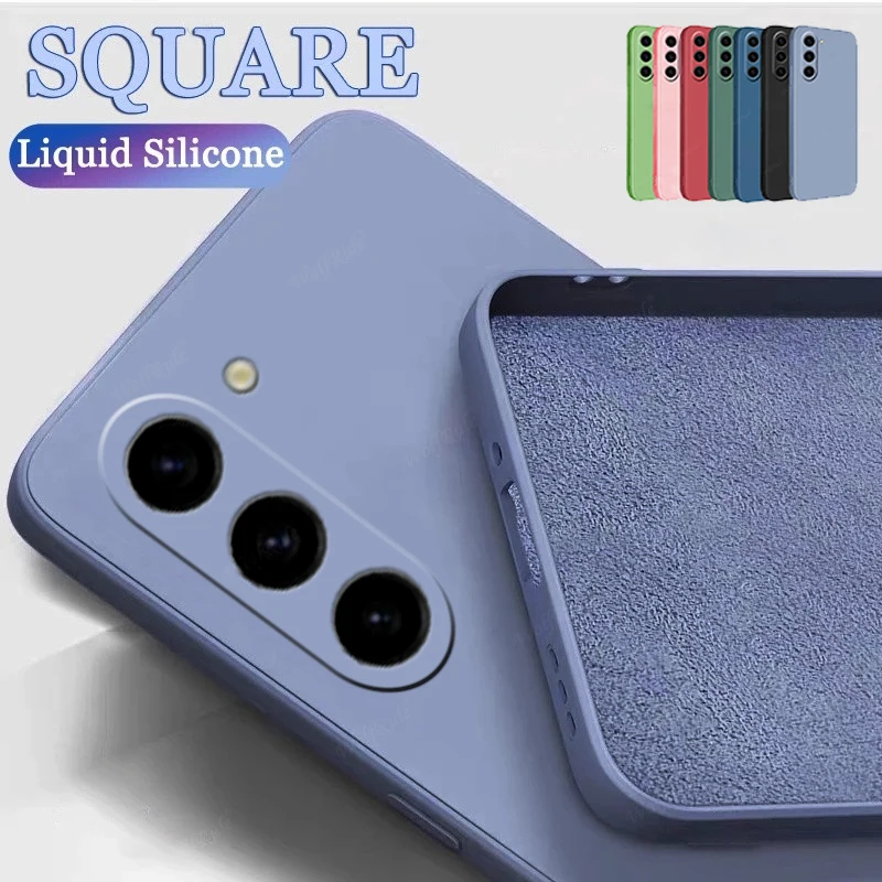 

For Samsung A24 Cover Case Samsung A24 Capa Original Liquid Silicone TPU Soft Funda Samsung Galaxy A24 A04 A04S A04E A34 A54 A14