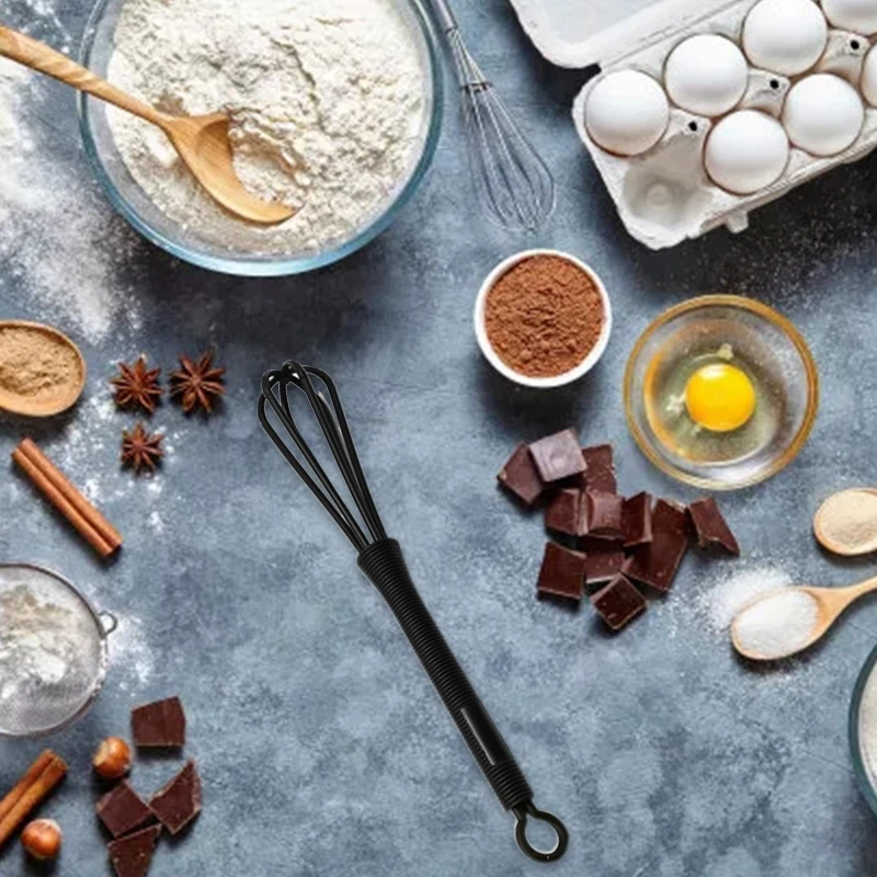 

6 дюймов венчик, силиконовый венчик, ручной взбиватель для яиц, миксер, нескользящий, легко моющийся взбиватель для яиц, взбиватель молока, к...