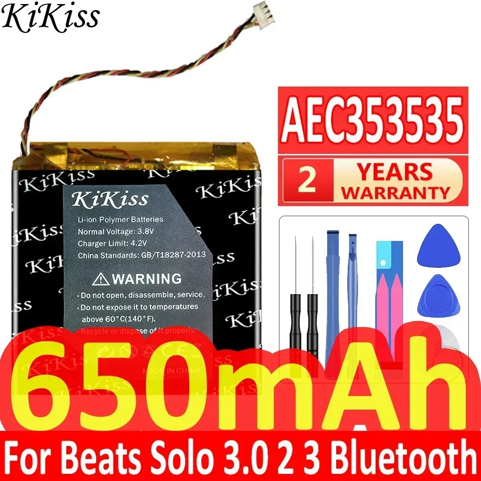 AEC 353535 643333 400824 Аккумулятор для беспроводной Bluetooth-гарнитуры Beats Solo 3.0 2 3/Studio 2.0 Solo2