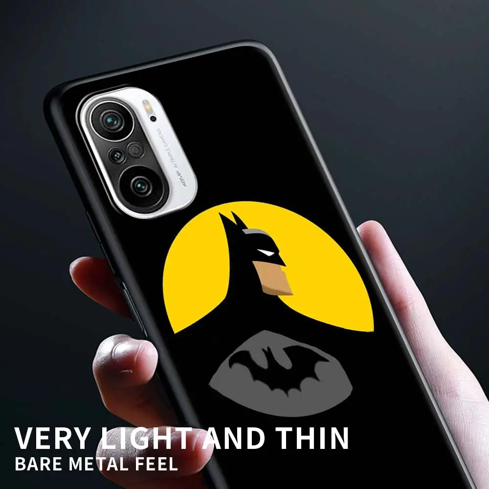 Чехол с логотипом Бэтмена для Xiaomi Redmi Note 9S 9 8 10 Pro 11 7 8T 9C K40 9Pro черный мягкий чехол из