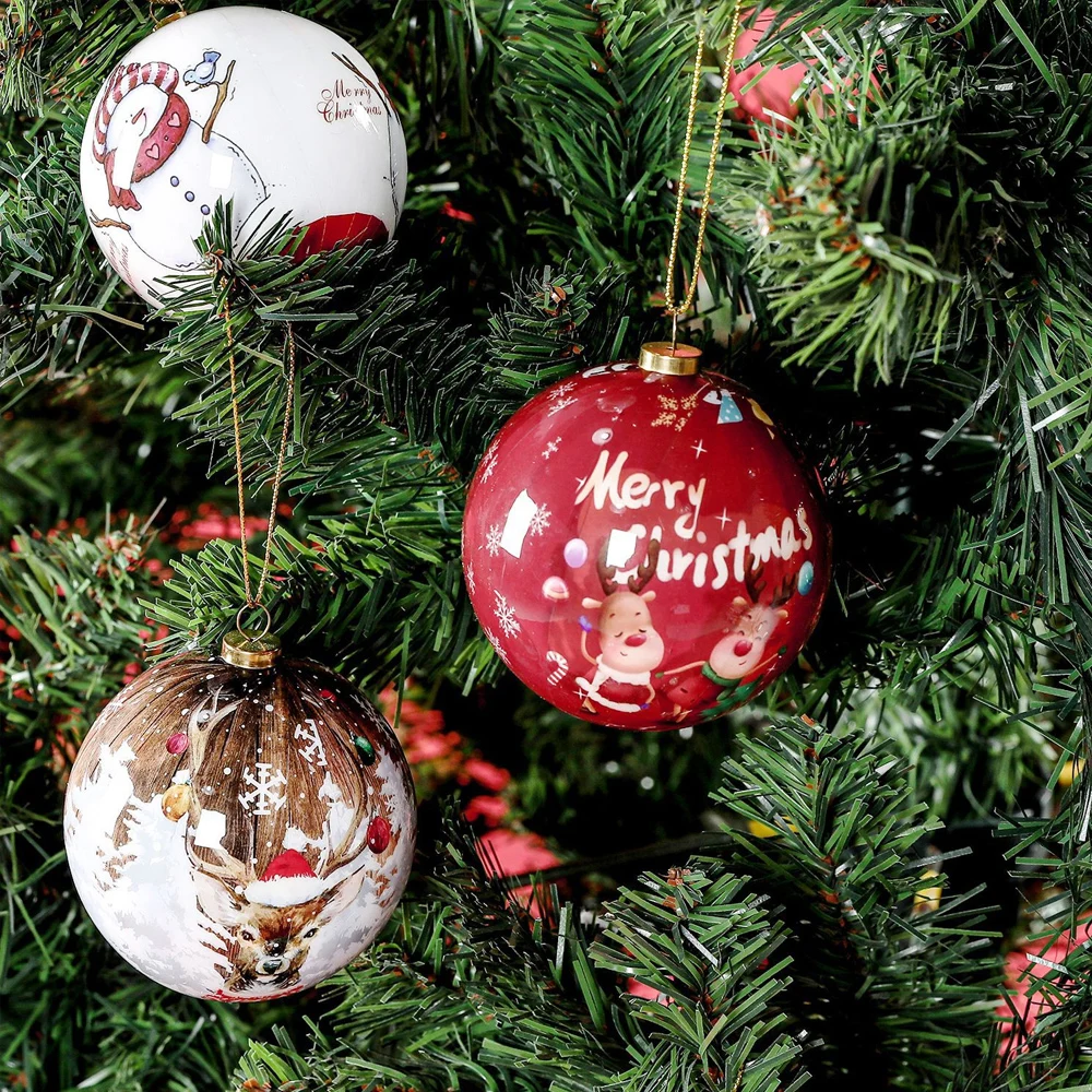 Фото Рождественские шары украшения для рождественских вещей бесплатная доставка