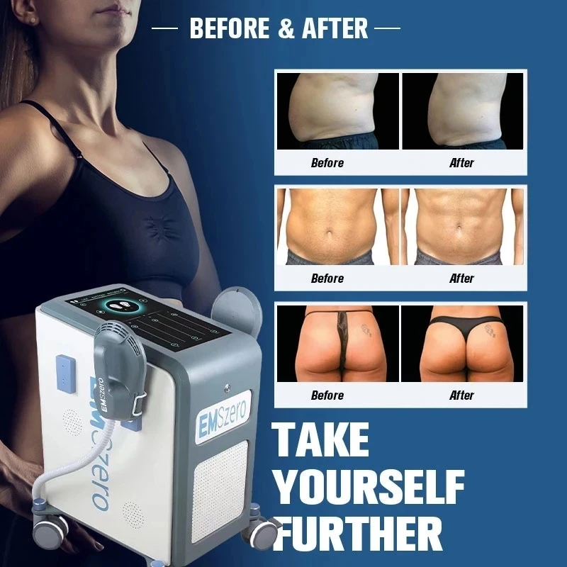 

Portable 2Handles With Rf Building Stimulator Body Ems Sculpting Skin Tightening Ems Vacuum Cavitation System Slimming Machine