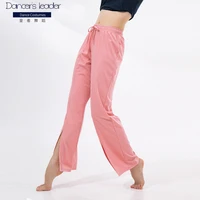 ballet dance modern dance pants practice pants wide leg pants womens small slit straight pants slim pants