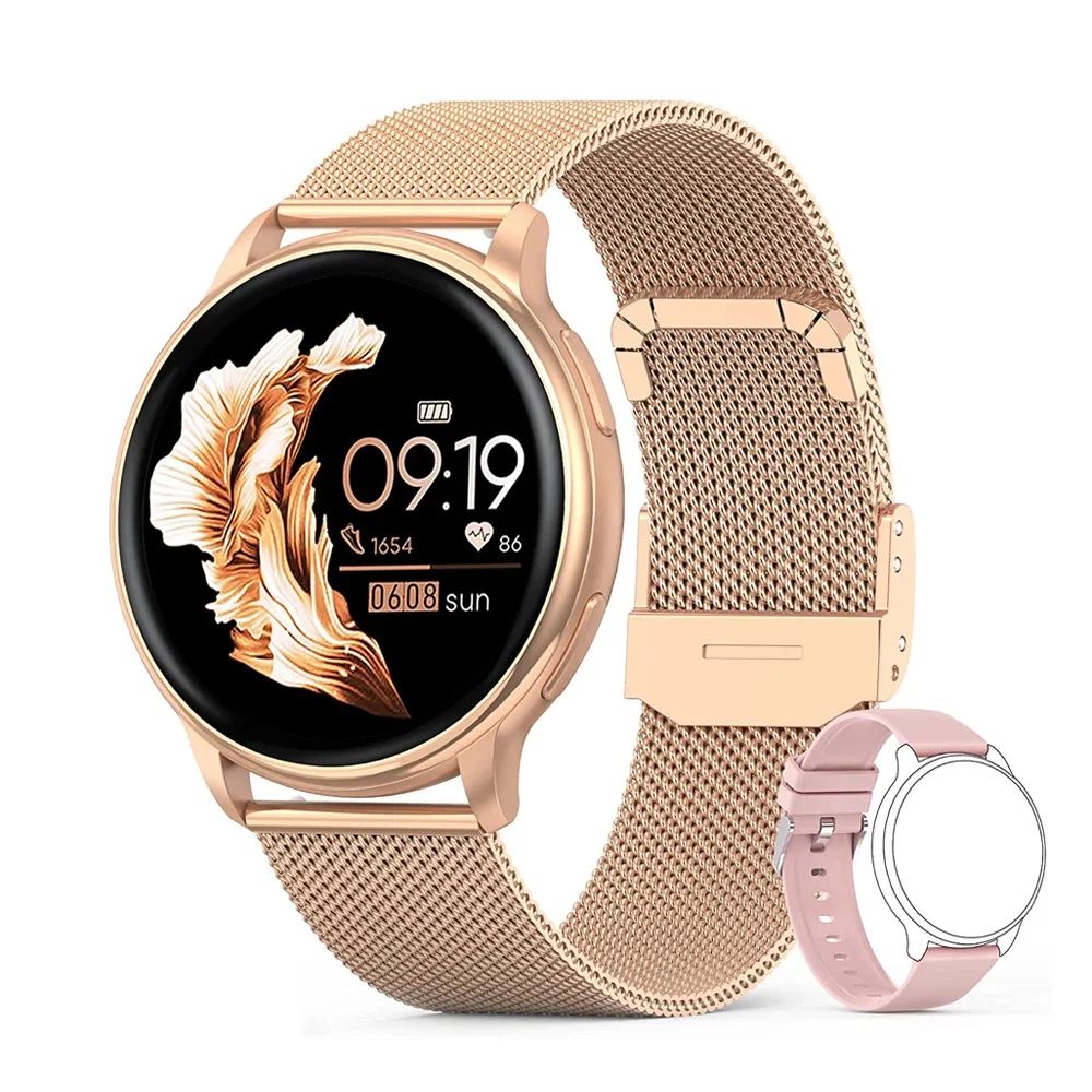 

Новинка 2023, Смарт-часы с Bluetooth, женские часы с индивидуальным циферблатом, мужские спортивные Смарт-часы с фитнес-трекером и пульсометром дл...