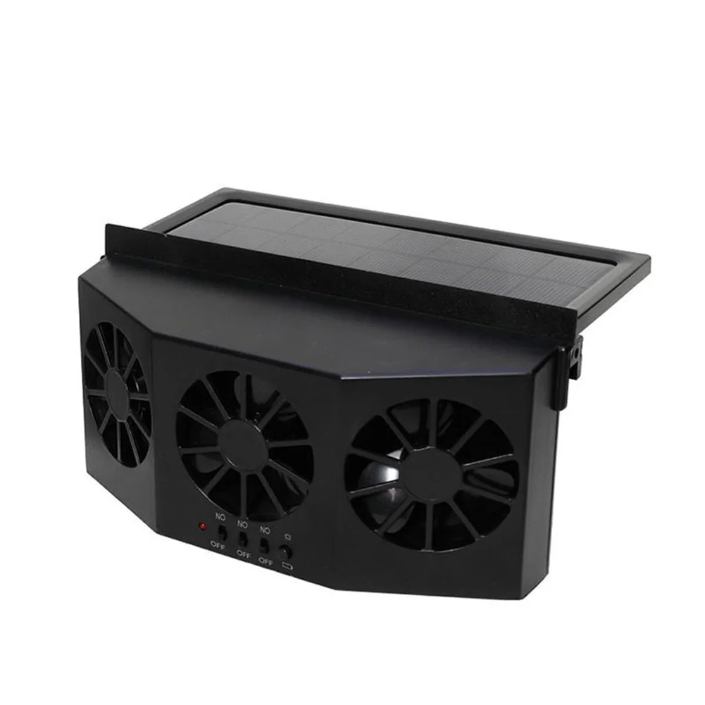 

3 Portable Air Cooler Exhaust Solar Energy Cooler Safe Car Fan Cooling Vent Conditioner Auto