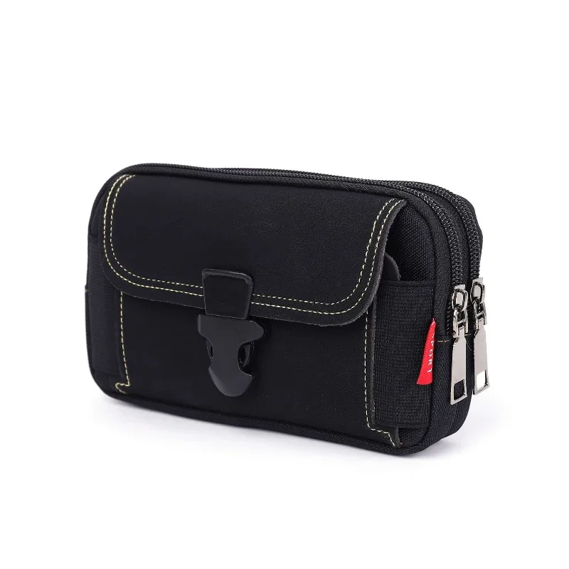 

Universal Canvas Waterproof Mobile Phone Bag For Samsung/iPhone/Huawei/HTC/LG/Xiaomi Wallet Case Belt Pouch Coin Purse Cover