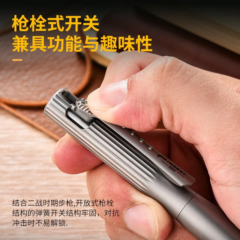 Ручка EDC из титанового сплава с коллекционным письмом многофункциональные