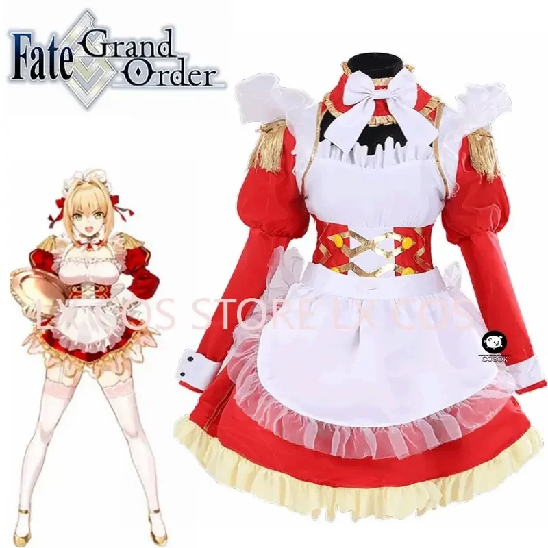 Nero Claudius Косплей Fate/Grand Order FGO Рождественский женский костюм для девочек Женское