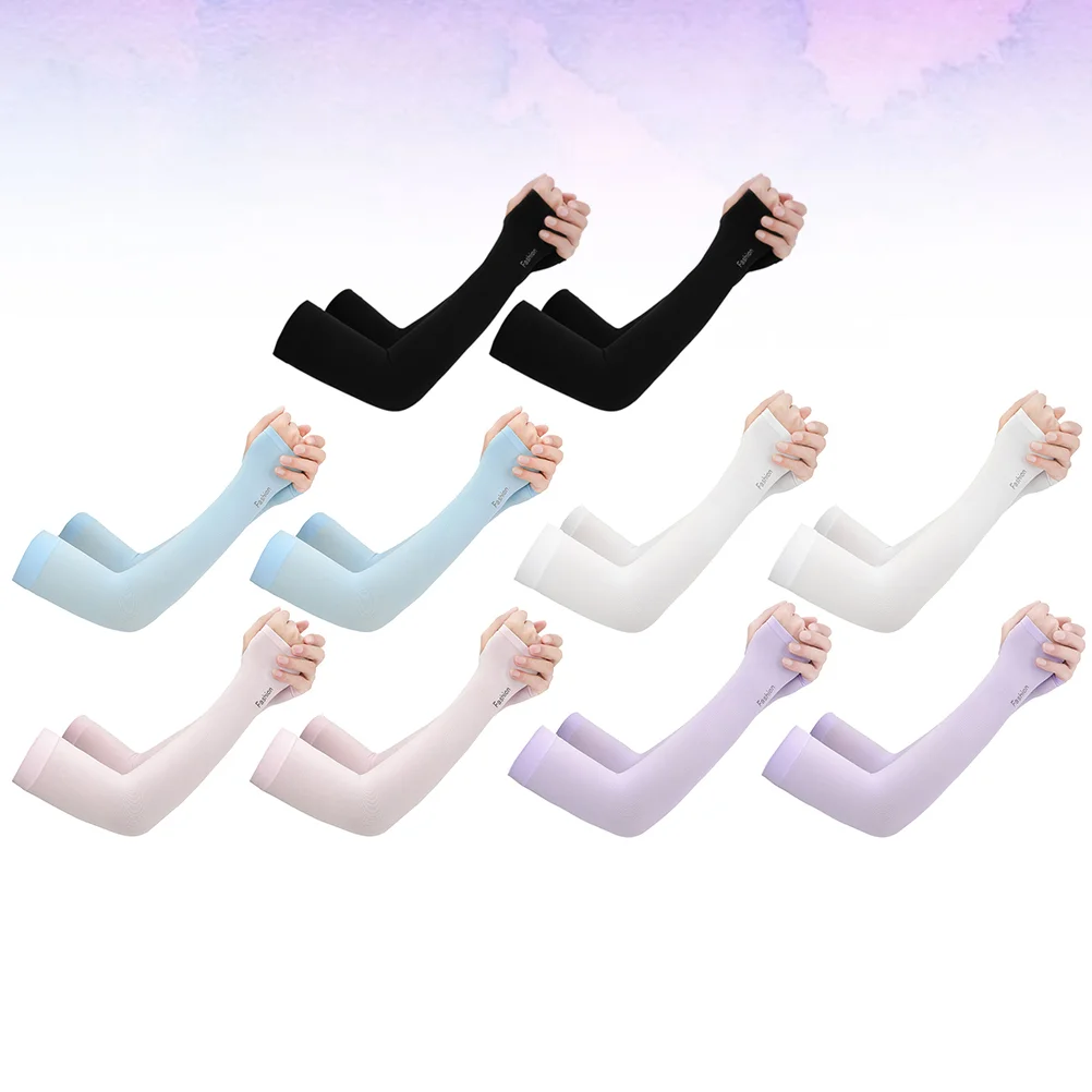 

Sleeve Arm Cooling Protection Sleeves Sun Uv Coverfor Cyclingprotectorarms Golfing Running Football Longsilk Ice Warmers