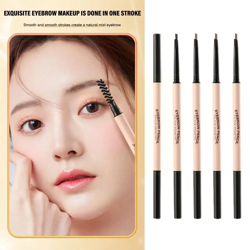 

Double Head Eyebrow Pencil Extremely Fine Waterproof Makeup Cosmetics Women Long Lasting Brow Eye Pen Rotating Beauty Masca K8N6