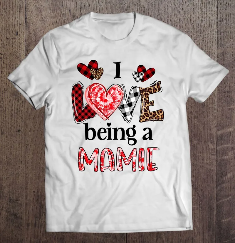 

Футболка оверсайз с надписью «I Love Be A Anny» и леопардовым принтом на День Матери