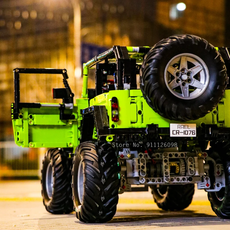 

Технический автомобиль Moc, внедорожник с дистанционным управлением, набор строительных блоков, конструктор, двигатель, мощность, скорость, ...