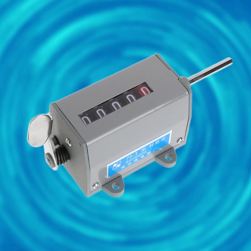 1 шт. 75-I металлический механический сбрасываемый 5-разрядный дисплей вращающийся