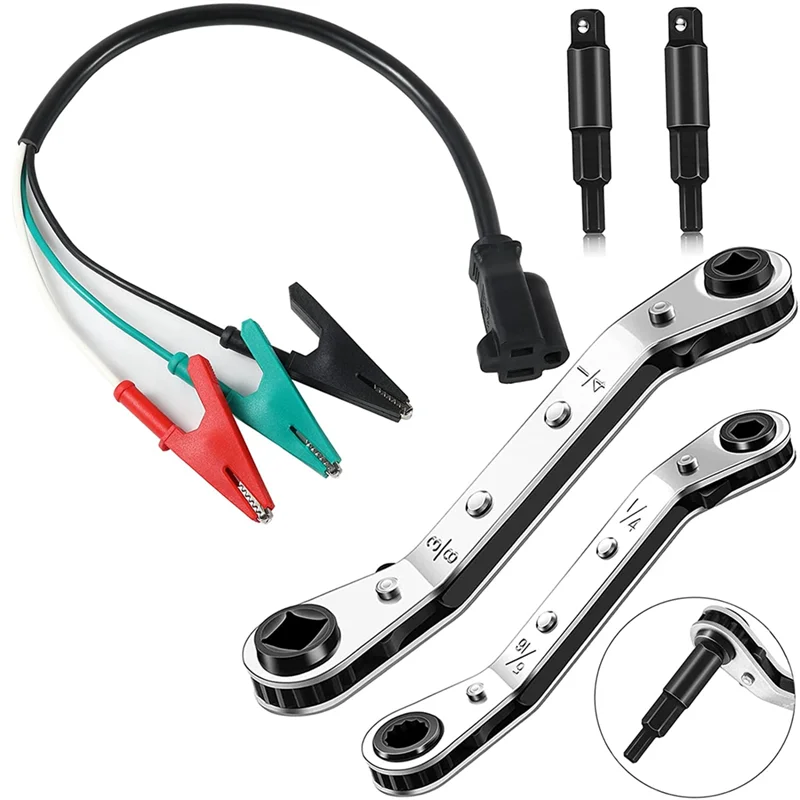 Адаптерный ключ HVAC шнур-переходник совместимый с желтой оболочкой 69522 от 3/16 до 3/8