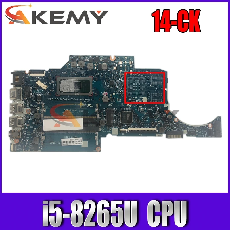 

Akemy For Hp 14-CK 14-CF 240 G7 Laptop Motherboard 6050A3155301-MB mainboard W/ i5-8265U 100% Tested Fast Ship