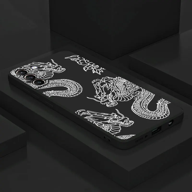 Модный чехол с рисунком дракона и животных для Huawei P30 Lite P50 Pro P20 P Smart Z P40 E P10 мягкий