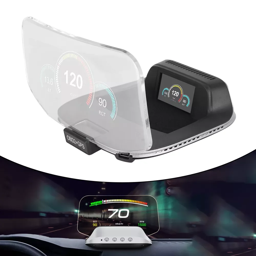 

Electronic Head Up Display obd2 Speedometer C3 HUD Auto Projector Hud Navigation GPS Car Accessories