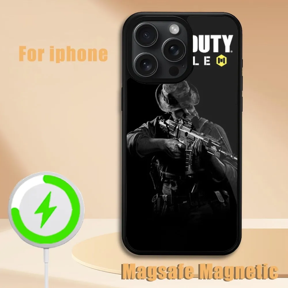 Чехол для телефона Game Call of Duty iPhone 11 12 13 14 15 Plus Pro Max Magsafe магнитный чехол
