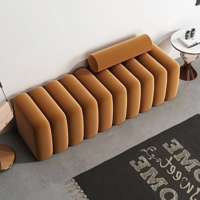 

Changing Shoe Stool Light Luxury Home Door Can Sit High-Quality Sofa Stool Bed End Stool Bedroom Cloakroom Stool Bench Bench