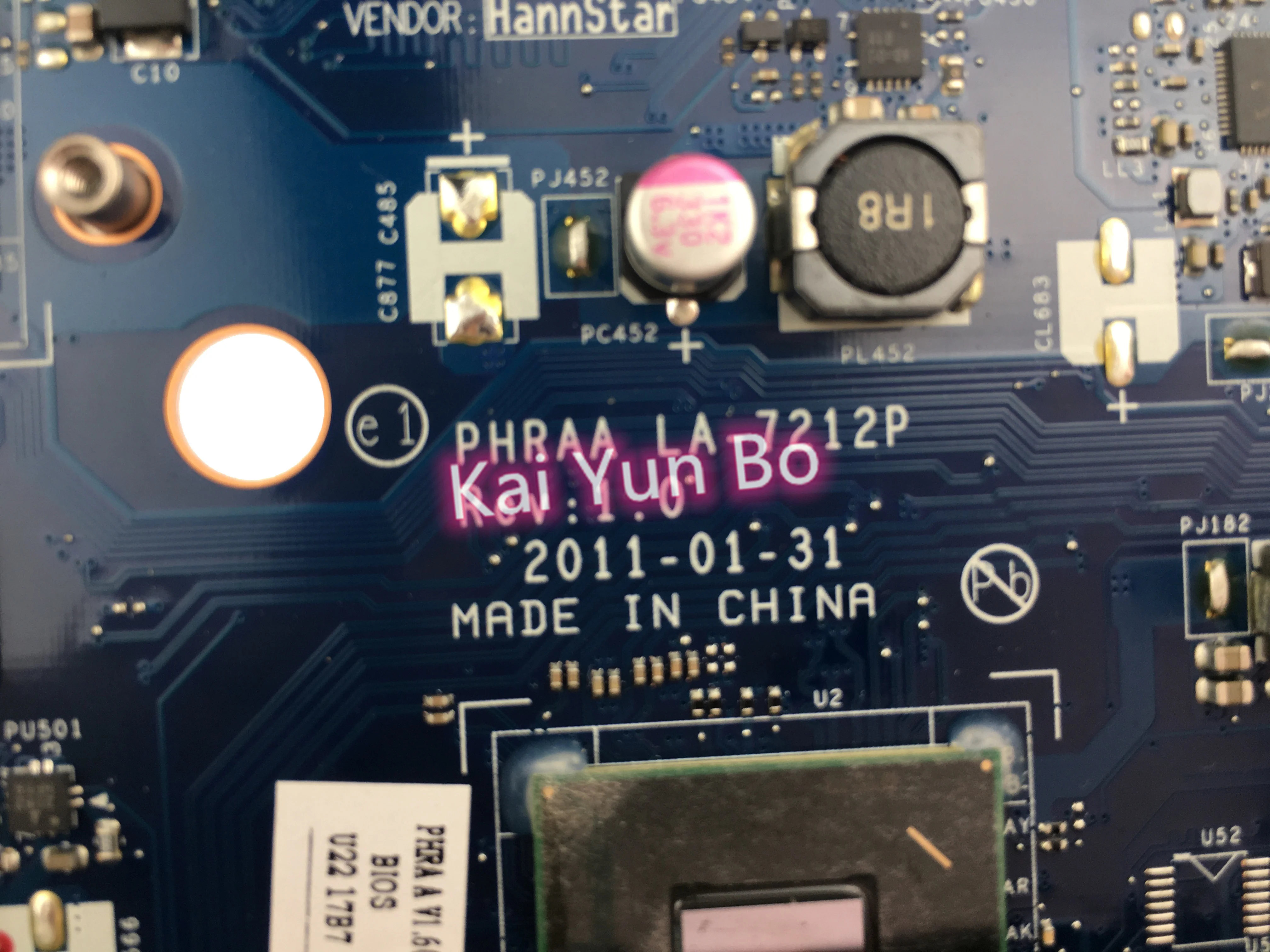 K000128610 K000122820 PHRAA LA-7212P For Toshiba Satellite P770 P775 A660 A665 Laptop Motherboard With HM65 DDR3 Mainboard |