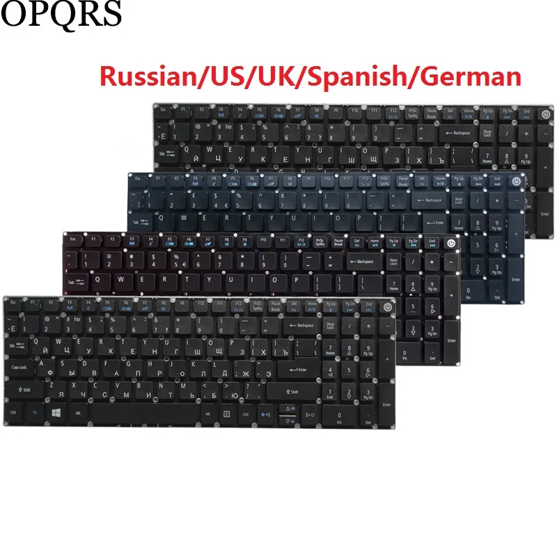 

Для Acer Aspire E5-523 E5-523G E5-552 E5-552G E5-553 E5-553G русская/английская/испанская/латинская/немецкая/итальянская Клавиатура для ноутбука