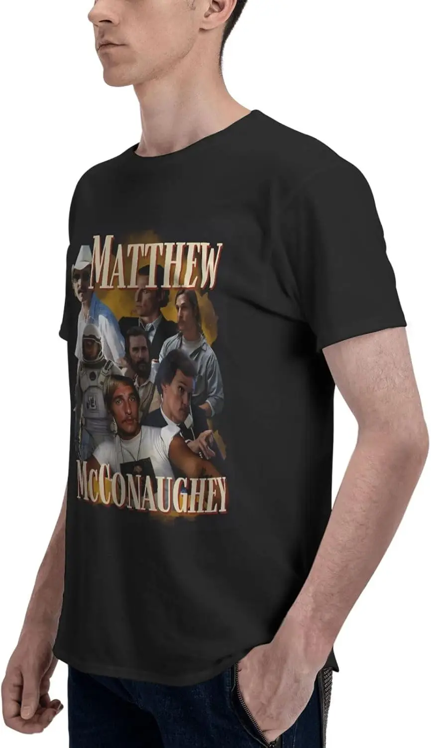 Футболка Matthew McConaughey мужская летняя футболка с коротким рукавом повседневная