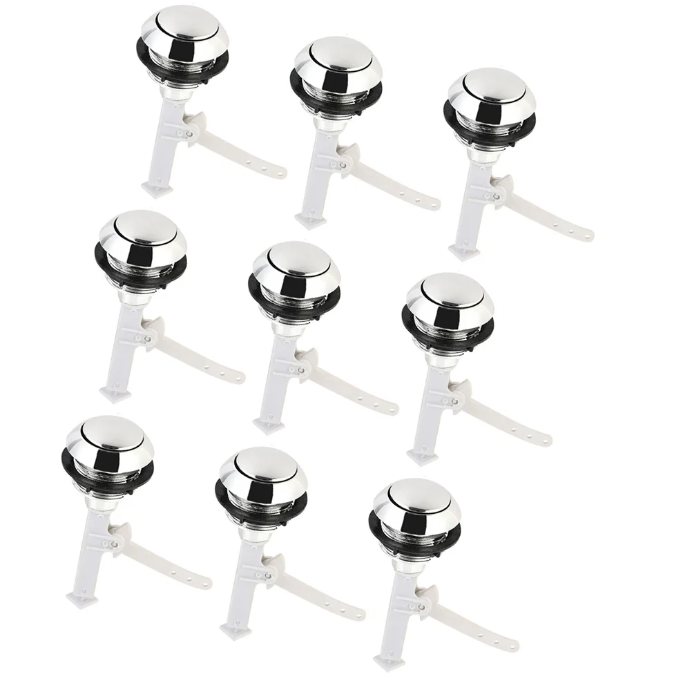 

9 pcs Flushing Toilet Button Repair Toilet Button Replacement Toilet Flush Buttons