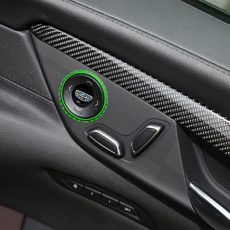 10 шт. интерьер автомобиля 3D логотип наклейка для Geely Ic Panda Ck Emgrand Ec7 Mk Gc7 X7 GE