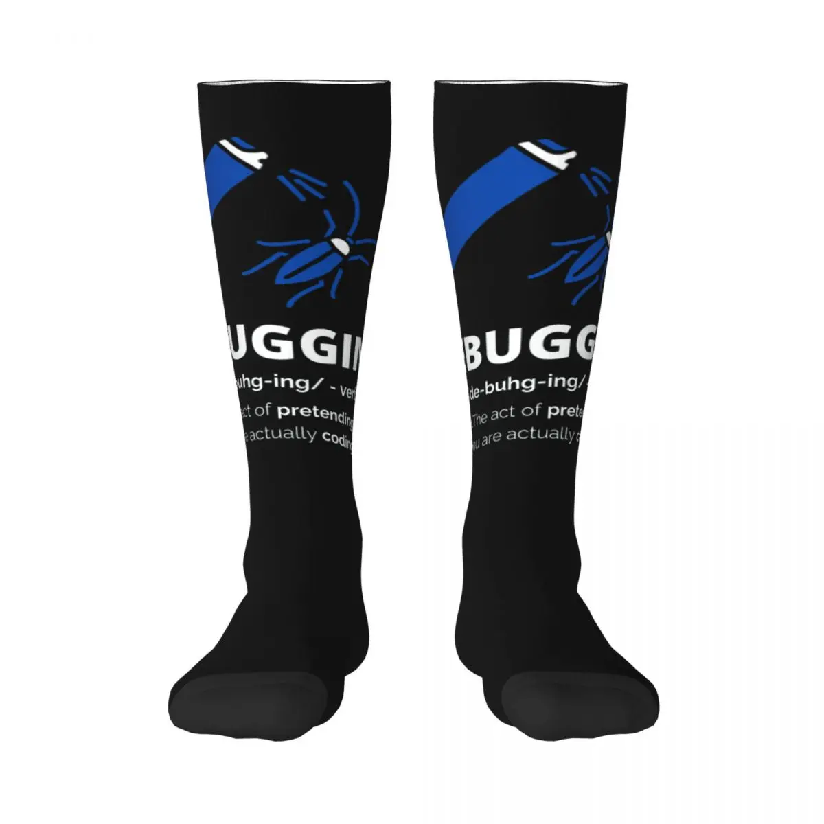 

Debugging Definition Programmer Coding 7 Adult Stockings premium High elasticity Color contrast socks style Elastic Stockings