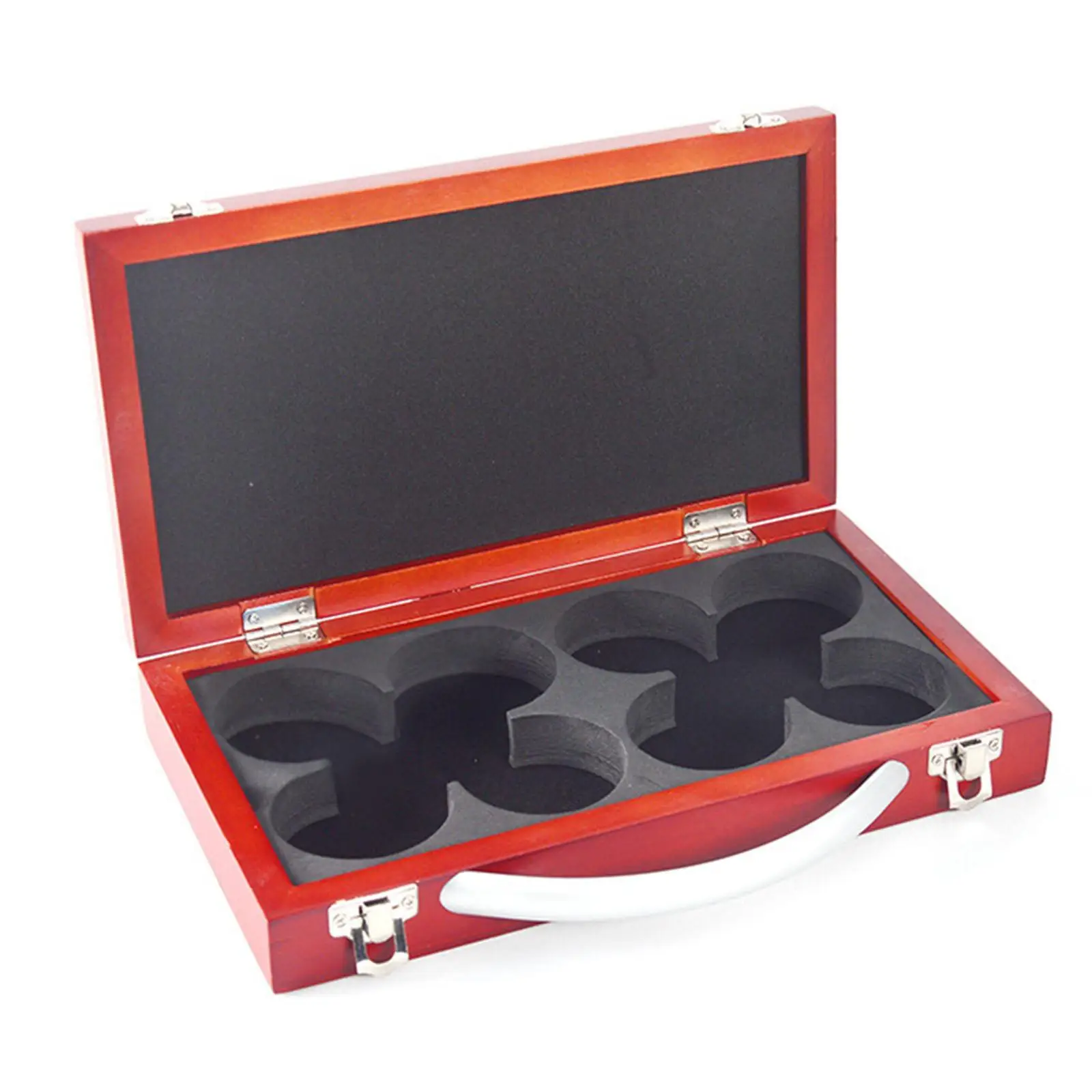 

Rectangle Balls Case Carrying Handle Jewelry Box Red Accessory Case Gift for Desktop Home Trinket Travel Snooker