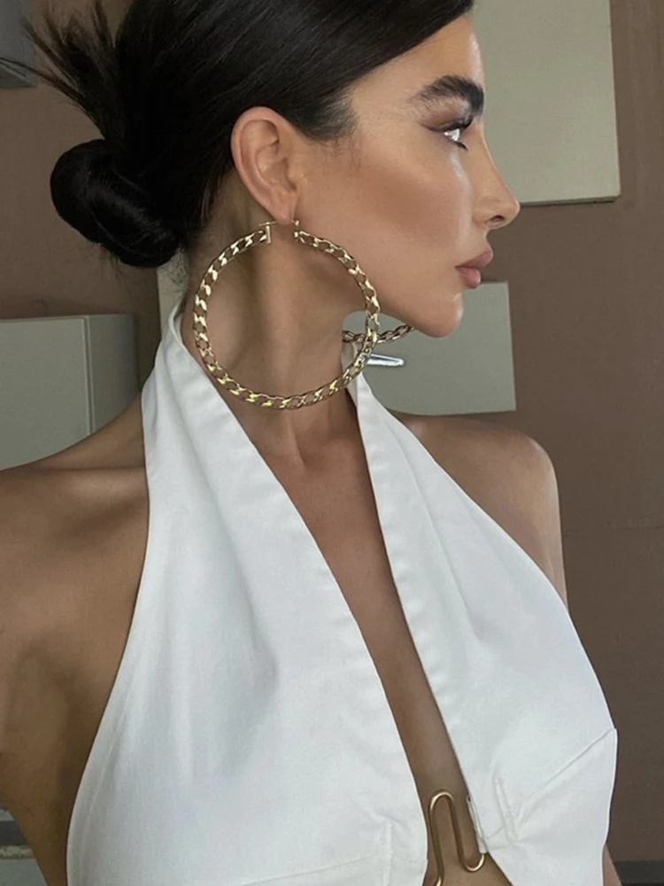 Женский укороченный топ с открытой спиной Cryptographic без рукавов вечерние топы для