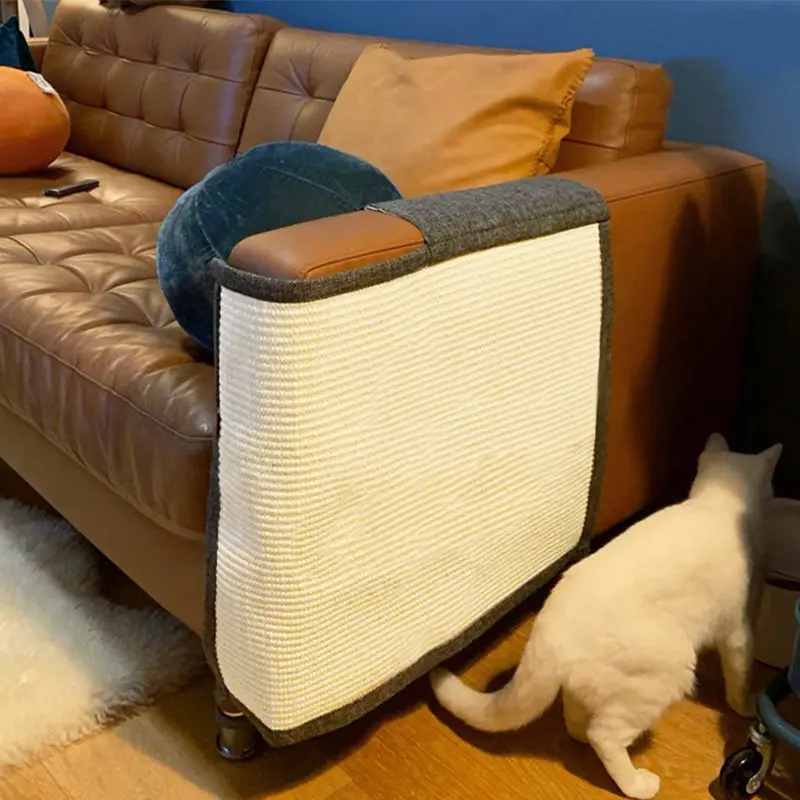 

Защитный коврик от кошачьих царапин на диван, скребок для кошек, средство защиты от пятен, сизальный коврик для дивана, тренировочные кошачьи тряпки от царапин