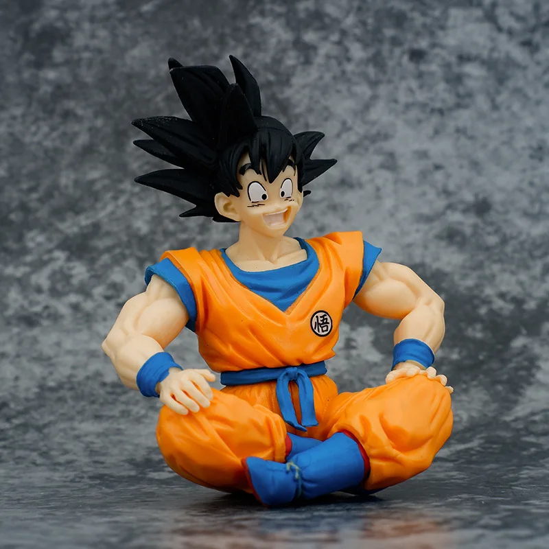 

Son Goku Dragon Ball Anime Figure PVC 11cm Sitting Posture Action Figures Model Collection Figurine Dolls Toys for Children Gift