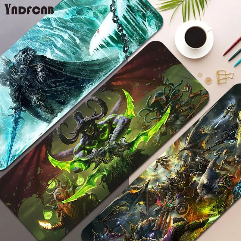 

World of Warcraft Extra Large Speed Version Game Computer Keyboard Office Table Mat Gaming Mouse Pad for PC Desk Pad